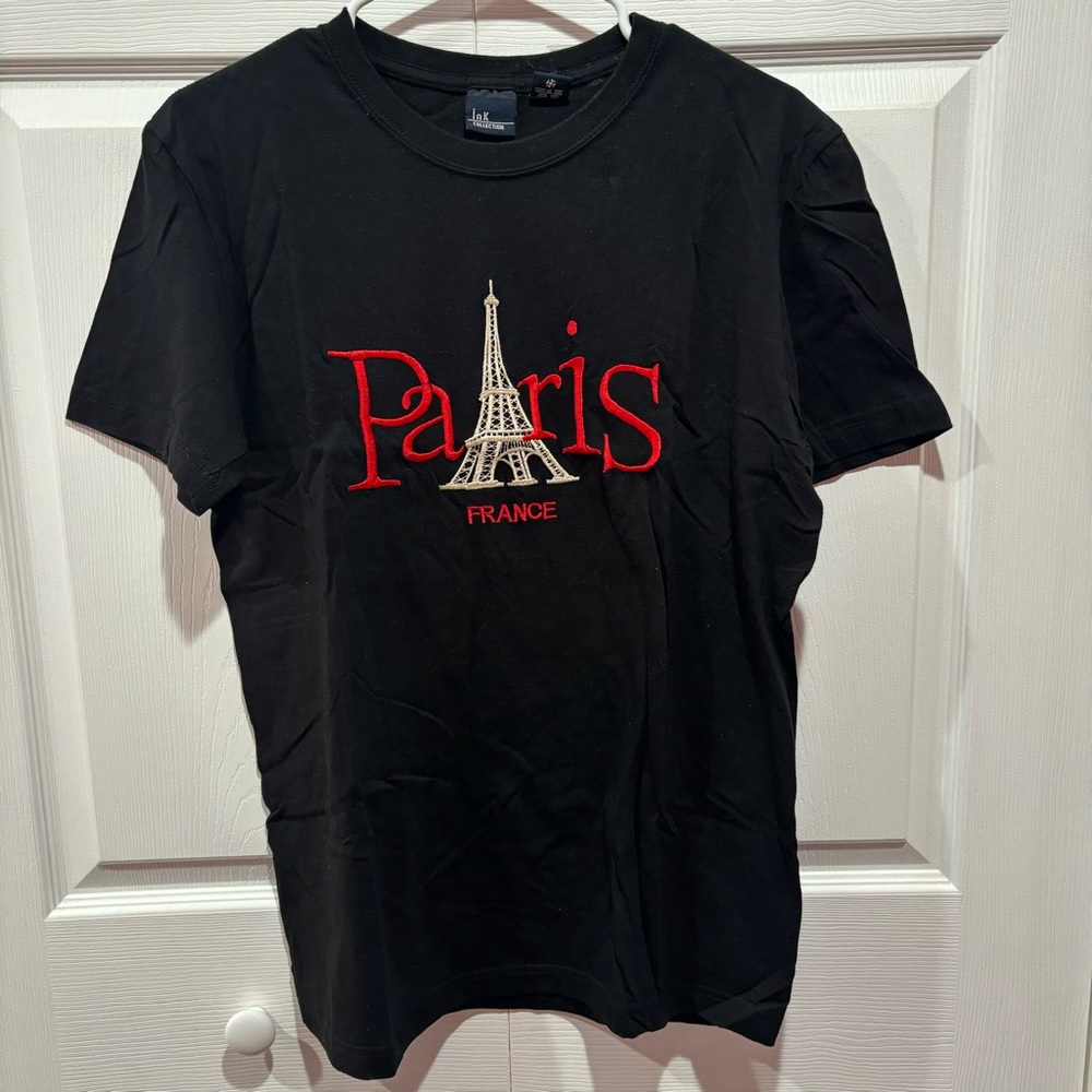 INK COLLECTION Women’s Authentic Paris Short Sleeve Tee T-Shirt Top - size M